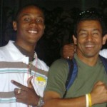 Kareem with his guide on a recent trip to Costa Rica